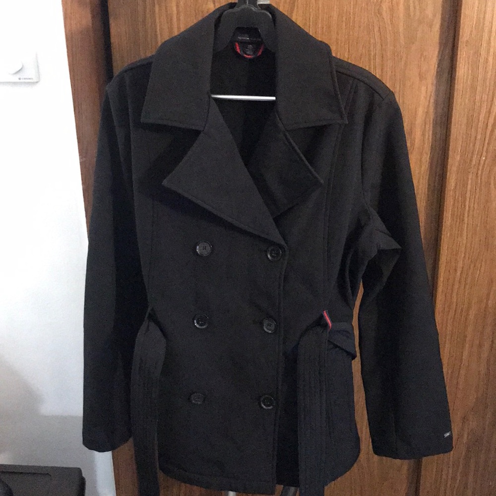 Tommy Hilfiger black pea coat